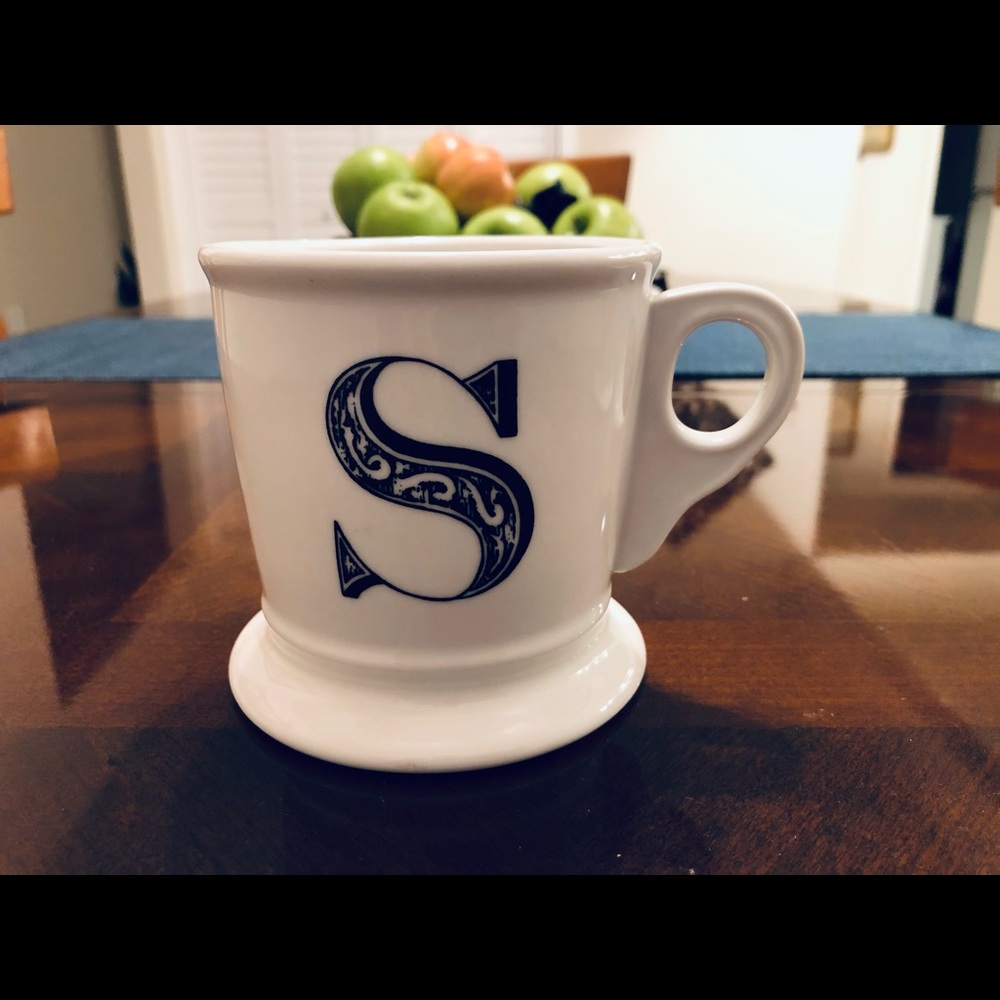 Anthropologie Monogram ‘S’ letter mug